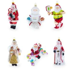 Hunter Santa Glass Christmas Ornament 14 Hunter Santa Glass Christmas Ornament -Northlight Shop 10257846871888
