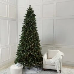 9ft. Pre-Lit Rothwell Fir Realistic Artificial Christmas Tree, Warm White LED Lights By Ashland® 13 9ft. Pre-Lit Rothwell Fir Realistic Artificial Christmas Tree, Warm White LED Lights By Ashland® -Northlight Shop 10742807 10 1