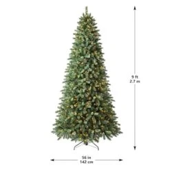 9ft. Pre-Lit Rothwell Fir Realistic Artificial Christmas Tree, Warm White LED Lights By Ashland® 20 9ft. Pre-Lit Rothwell Fir Realistic Artificial Christmas Tree, Warm White LED Lights By Ashland® -Northlight Shop 10742807 6