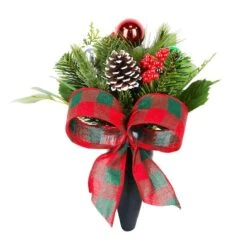 Red & Green Ornament & Pinecone Remembrance Cone By Ashland®