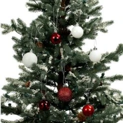 80 Pack Red & White Shatterproof Ball Ornaments By Ashland® -Northlight Shop 10788027 3