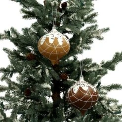 4 Pack 4.7" Gingerbread Sprinkle Shatterproof Onion Ornaments By Ashland® 9 4 Pack 4.7" Gingerbread Sprinkle Shatterproof Onion Ornaments By Ashland® -Northlight Shop 10789727 3