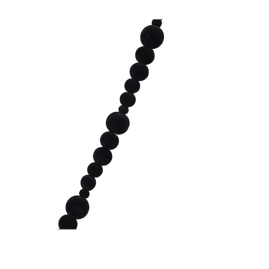 6ft. Black Wood Bead Garland By Ashland® 5 6ft. Black Wood Bead Garland By Ashland® - Image 3