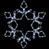 Northlight LED Rope Light Snowflake Commercial Christmas Decoration 5 Ft White