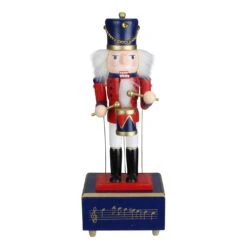 Northlight Nutcracker Drummer Animated And Musical Christmas Figure - 12" - Red And Navy 9 Northlight Nutcracker Drummer Animated And Musical Christmas Figure - 12" - Red And Navy -Northlight Shop 1152950182488695456 1