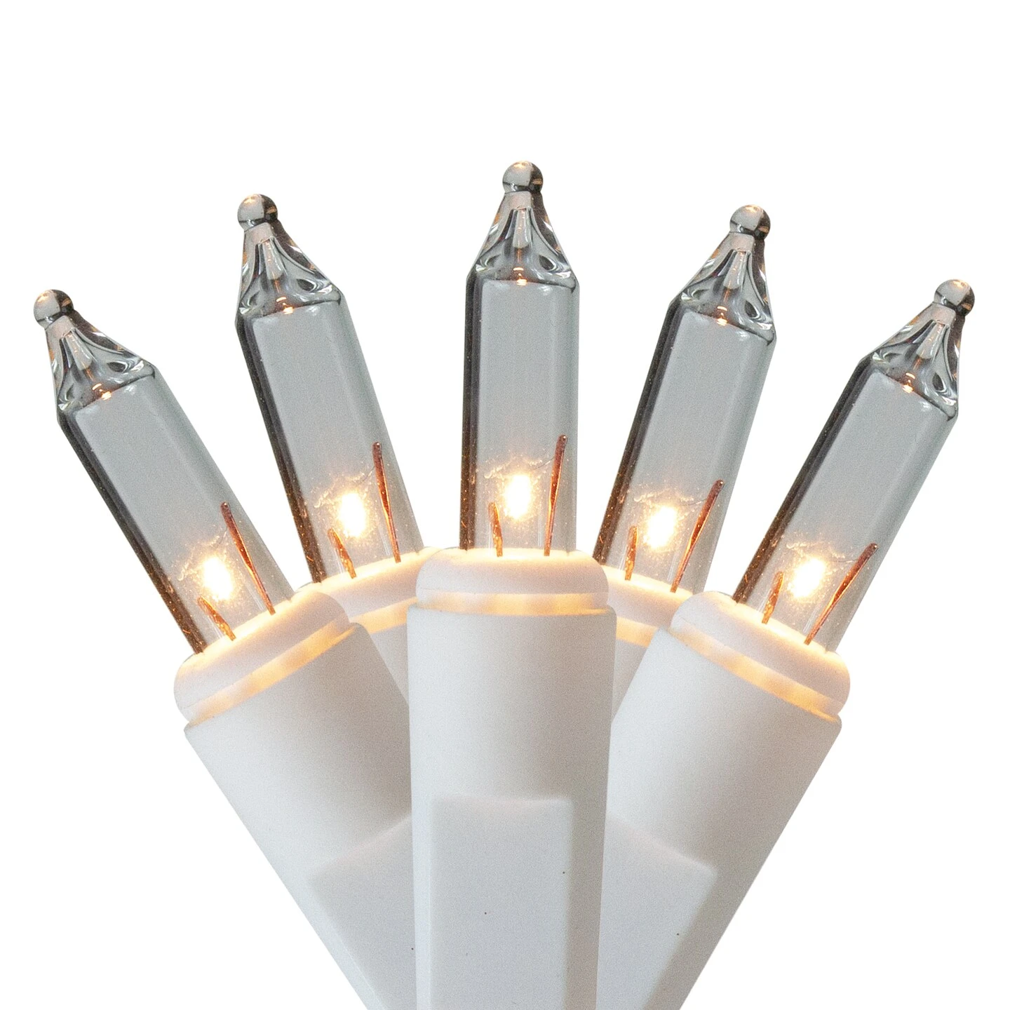 Hofert Mini Icicle Christmas Lights - Clear - 18' White Wire - 300ct 4 Hofert Mini Icicle Christmas Lights - Clear - 18' White Wire - 300ct - Image 2