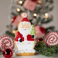 Northlight Gingerbread Santa With Tree Christmas Figurine - 7" Red 13 Northlight Gingerbread Santa With Tree Christmas Figurine - 7" Red -Northlight Shop 1152977717646410976