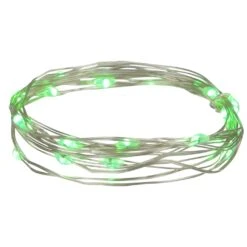 Northlight LED Micro Fairy Christmas Lights - Green - 6ft Copper Wire - 20ct 12 Northlight LED Micro Fairy Christmas Lights - Green - 6ft Copper Wire - 20ct -Northlight Shop 1153284958680113824