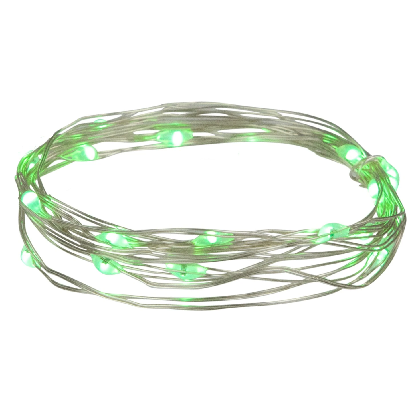 Northlight LED Micro Fairy Christmas Lights - Green - 6ft Copper Wire - 20ct 5 Northlight LED Micro Fairy Christmas Lights - Green - 6ft Copper Wire - 20ct - Image 3