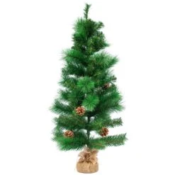 Northlight Mixed Pine And Pine Cones Artificial Christmas Tree In Jute Base - 39" Green 9 Northlight Mixed Pine And Pine Cones Artificial Christmas Tree In Jute Base - 39" Green -Northlight Shop 1153284958919582368 2