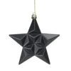 DAK 12ct Matte Jet Black Glittered Star Shatterproof Christmas Ornaments 5" 2 DAK 12ct Matte Jet Black Glittered Star Shatterproof Christmas Ornaments 5" -Northlight Shop 1153284958940041888