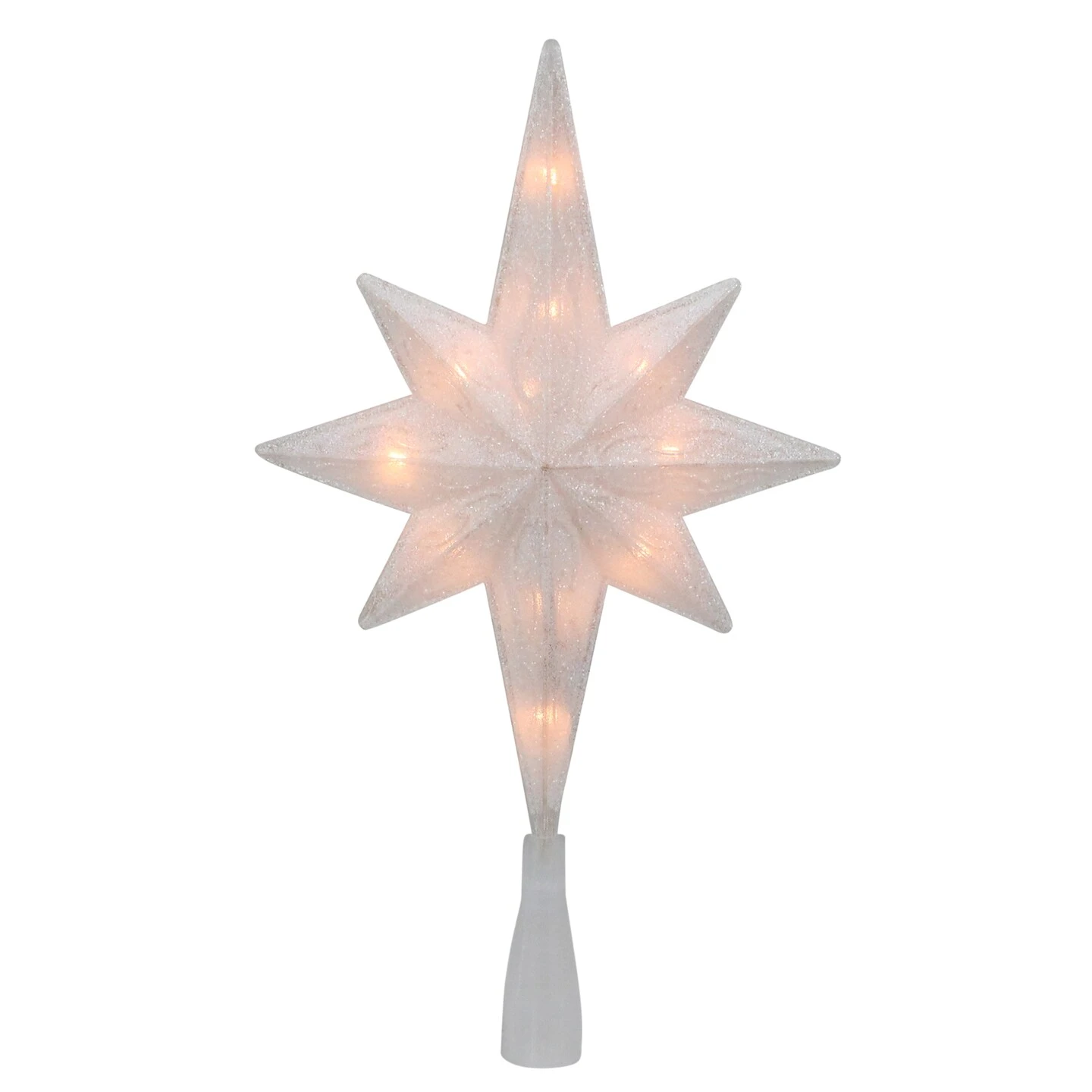 Northlight 11" Lighted Frosted Clear And Rose Gold Bethlehem Star Christmas Tree Topper - Clear Lights 7 Northlight 11" Lighted Frosted Clear And Rose Gold Bethlehem Star Christmas Tree Topper - Clear Lights - Image 5