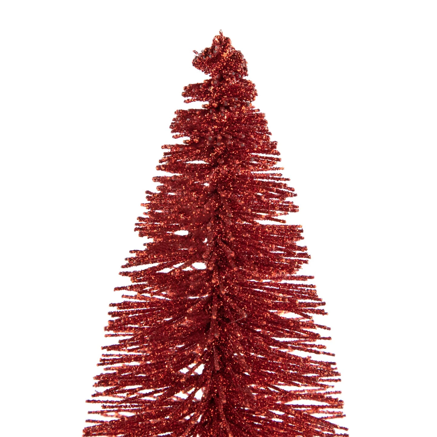 Northlight Glittered Bottlebrush Christmas Tree - 12" - Red And White 8 Northlight Glittered Bottlebrush Christmas Tree - 12" - Red And White - Image 6