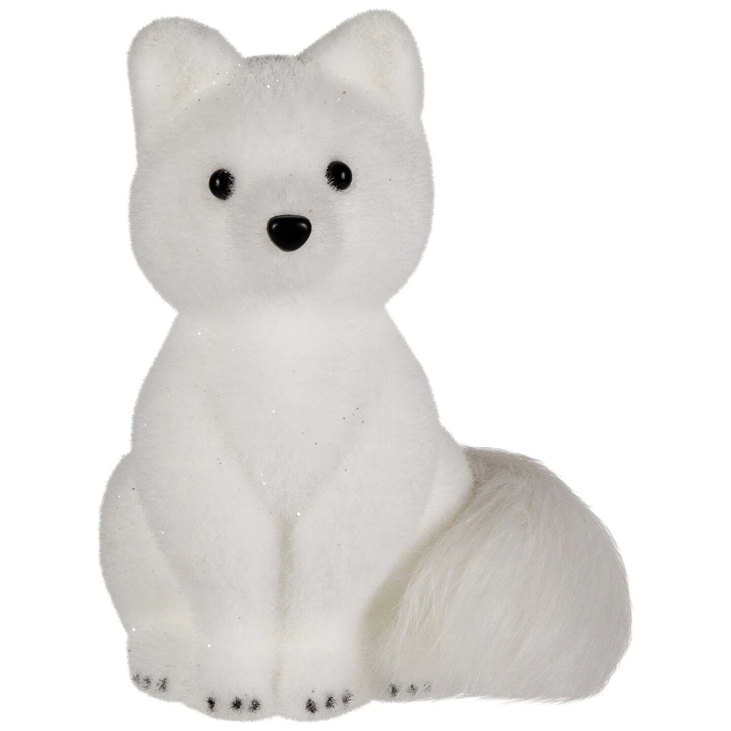 Northlight Sitting Artic Fox Pup Christmas Figurine - 7.5" White 5 Northlight Sitting Artic Fox Pup Christmas Figurine - 7.5" White - Image 3