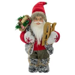 Northlight Santa Claus With Presents And Sled Standing Christmas Figure - 12" Red 10 Northlight Santa Claus With Presents And Sled Standing Christmas Figure - 12" Red -Northlight Shop 1153422312982045344 1