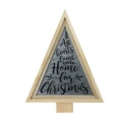Melrose 21.5" Gray And Beige Triangular Christmas Tree Wall Decor 8 Melrose 21.5" Gray And Beige Triangular Christmas Tree Wall Decor -Northlight Shop 1153422313546703520 1
