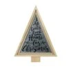 Melrose 21.5" Gray And Beige Triangular Christmas Tree Wall Decor 1 Melrose 21.5" Gray And Beige Triangular Christmas Tree Wall Decor -Northlight Shop 1153422313546703520
