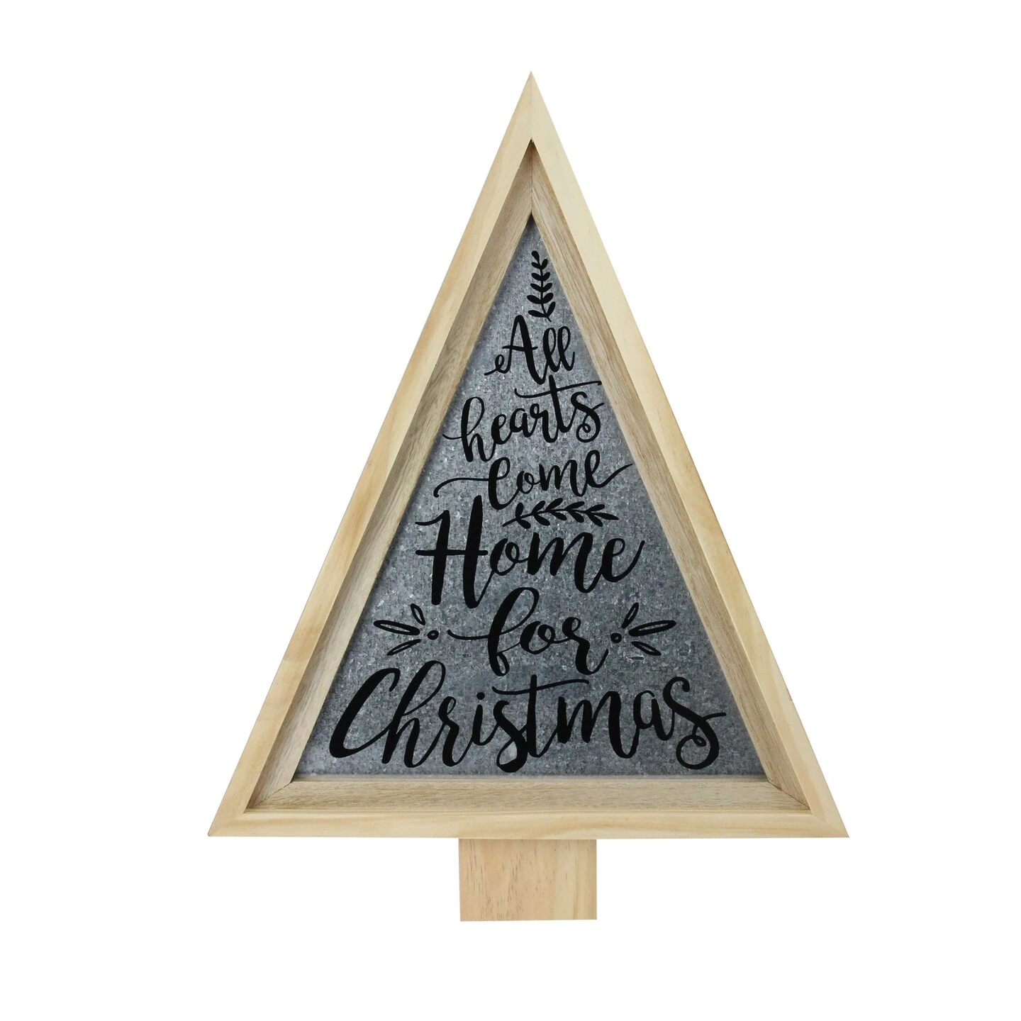 Melrose 21.5" Gray And Beige Triangular Christmas Tree Wall Decor 7 Melrose 21.5" Gray And Beige Triangular Christmas Tree Wall Decor - Image 5