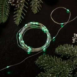Northlight LED Micro Fairy Christmas Lights - Green - 6ft Copper Wire - 20ct 11 Northlight LED Micro Fairy Christmas Lights - Green - 6ft Copper Wire - 20ct -Northlight Shop 1153422313814614688 1