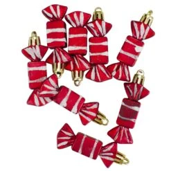 Northlight 8ct Red And White Peppermint Shatterproof Christmas Ornaments 2.25" -Northlight Shop 1153422314169033376