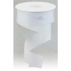 1.5" Shimmer Glitter Ribbon: White (10 Yards) -Northlight Shop 132942482101104 2