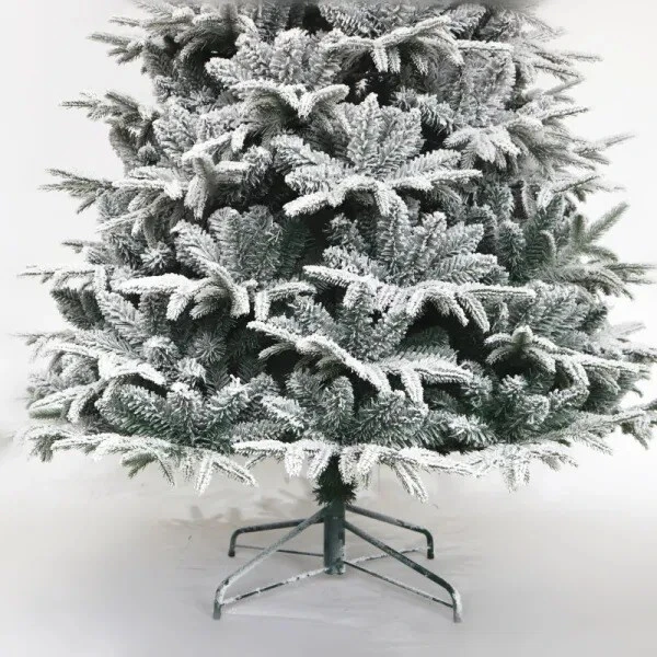 7ft Snow Flocked Artificial Christmas Tree With Realistic White Tips 4 7ft Snow Flocked Artificial Christmas Tree With Realistic White Tips - Image 2