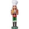 Ornativity Christmas Chef Nutcracker Figure – Wooden Chef Hat Nutcracker With Gingerbread Man And House Holiday Decoration -Northlight Shop 144115351388376649