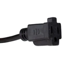 Northlight Three-Prong Outdoor Extension Power Cord With End Connector - 100' - Black -Northlight Shop 146227798820064