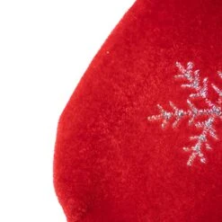 Northlight 20" Red Velveteen Sequined Christmas Tree Stocking With Green Cuff -Northlight Shop 146228393166048