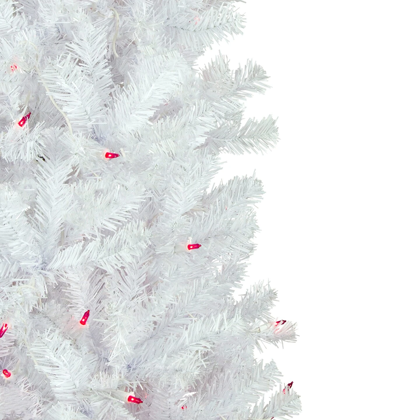 Northlight Pre-Lit Pencil Woodbury White Pine Artificial Christmas Tree - 6.5' - Pink Lights 7 Northlight Pre-Lit Pencil Woodbury White Pine Artificial Christmas Tree - 6.5' - Pink Lights - Image 5