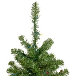 Northlight Pre-Lit Medium Canadian Pine Artificial Christmas Tree - 5' - Multicolor Lights Green 13 Northlight Pre-Lit Medium Canadian Pine Artificial Christmas Tree - 5' - Multicolor Lights Green -Northlight Shop 146228505363680