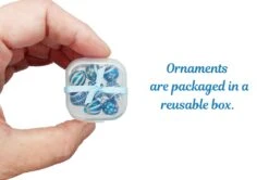 Miniature Christmas Ornaments, 8 Pcs With Hooks, Pretty Rainbow Metallic Glass Balls, Adorabilities -Northlight Shop 152780894393568