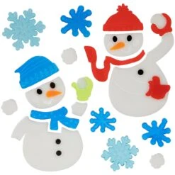 Northlight Set Of 6 Double Sided Christmas Gel Window Clings Multi -Northlight Shop 152781716401376