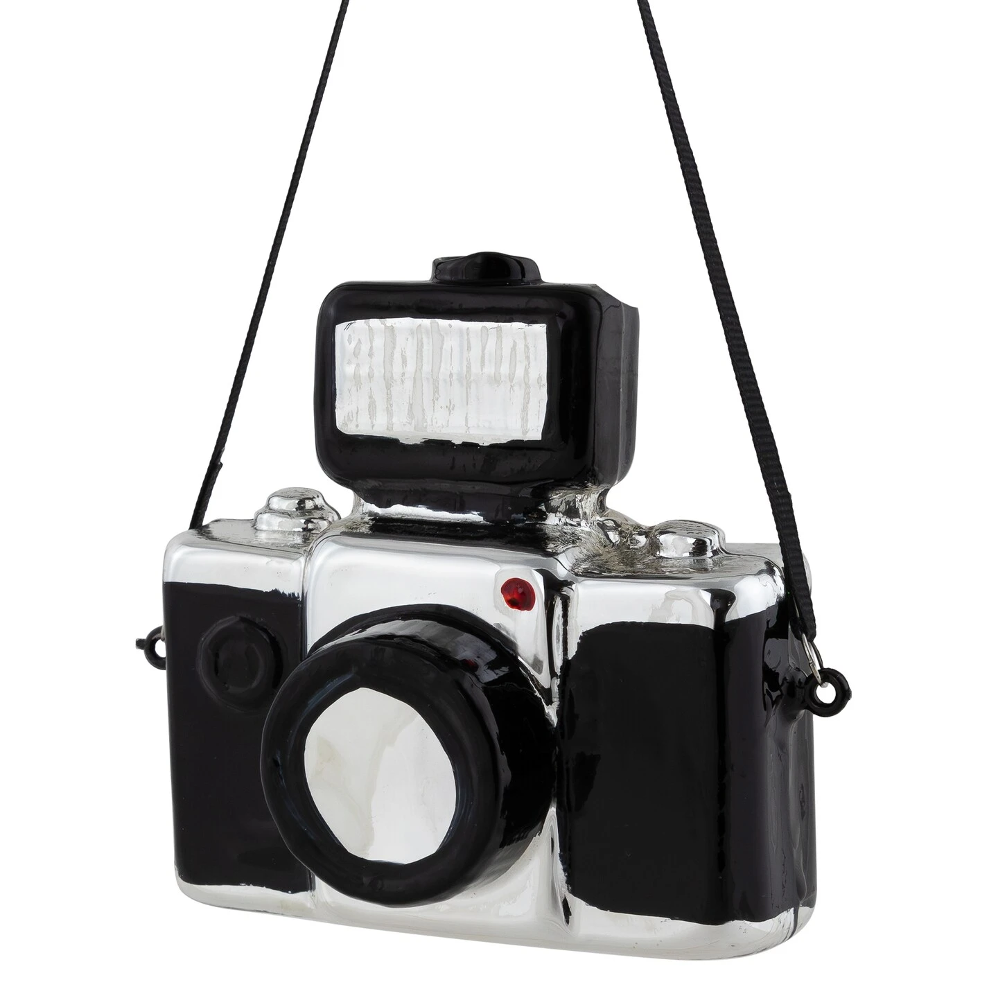 Northlight 4" Black Retro Camera Glass Christmas Ornament 7 Northlight 4" Black Retro Camera Glass Christmas Ornament - Image 5