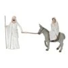 Melrose Christmas Holy Family With Donkey Tabletop Decoration - 10" - 2-Piece White 1 Melrose Christmas Holy Family With Donkey Tabletop Decoration - 10" - 2-Piece White -Northlight Shop 15461299606880