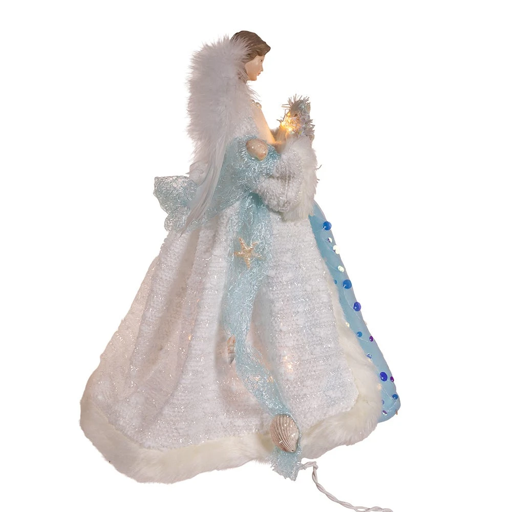 Kurt Adler 14-Inch UL 10-Light Coastal Beach Angel Tree Topper 9 Kurt Adler 14-Inch UL 10-Light Coastal Beach Angel Tree Topper - Image 7