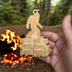Ornament - You Are An Unbelievably Rare Friend - Raw Wood 5x3in 29 Ornament - You Are An Unbelievably Rare Friend - Raw Wood 5x3in -Northlight Shop 15606654530768 1