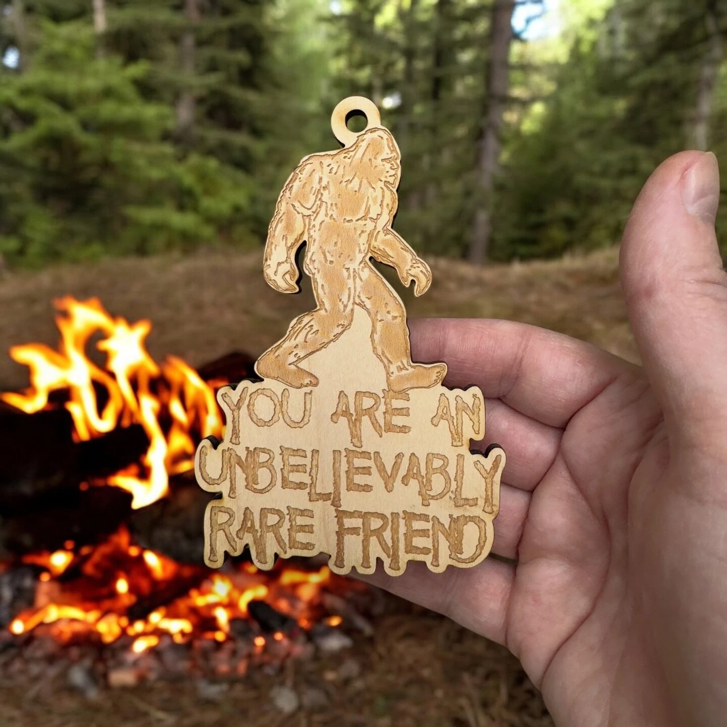 Ornament - You Are An Unbelievably Rare Friend - Raw Wood 5x3in 12 Ornament - You Are An Unbelievably Rare Friend - Raw Wood 5x3in - Image 10