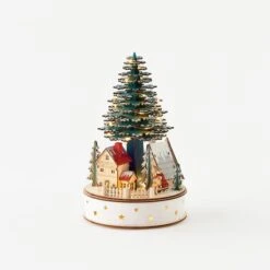 Bavarian Christmas Village - Scandinavian Wooden Village Tree MDF