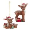 3.75" Deer With Christmas Presents Ornaments, 2 Assorted -Northlight Shop 157456618044304