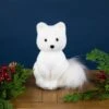 Northlight Sitting Artic Fox Pup Christmas Figurine - 7.5" White 2 Northlight Sitting Artic Fox Pup Christmas Figurine - 7.5" White -Northlight Shop 157457278086032