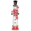 Ornativity Christmas Snowman Countdown Nutcracker – Wooden Snow Man Nutcracker With Advent Calendar Count Down To Christmas Base Xmas Themed Holiday Nut Cracker Doll Figure Decorations -Northlight Shop 163321007689