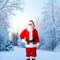 10-Pieces Plush Santa Suit With Belt, Gloves, Boot Tops, Hat & More Accessories 25 10-Pieces Plush Santa Suit With Belt, Gloves, Boot Tops, Hat & More Accessories -Northlight Shop 163910400490416 2