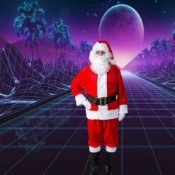 10-Pieces Plush Santa Suit With Belt, Gloves, Boot Tops, Hat & More Accessories 19 10-Pieces Plush Santa Suit With Belt, Gloves, Boot Tops, Hat & More Accessories -Northlight Shop 167328926022576 1