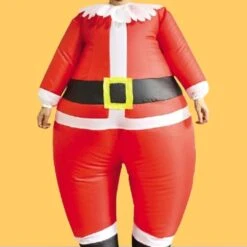Inflatable Santa Adult Costume With Battery Operated Fan For Holiday Fun -Northlight Shop 167329643469744 1