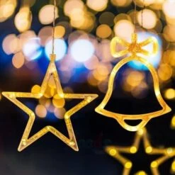 LED Christmas Window Suction Lights For Xmas Tree Star Decor 10 LED Christmas Window Suction Lights For Xmas Tree Star Decor -Northlight Shop 16942094636768