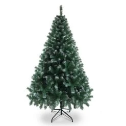 6FT Iron Leg White PVC 812 Branches Christmas Tree -Northlight Shop 16942474104544 1