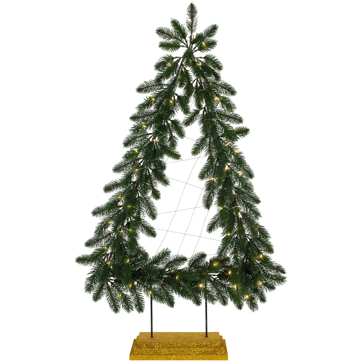 Northlight LED Lighted Pine Garland Christmas Tree Decoration - 3' - Warm White Lights Green 10 Northlight LED Lighted Pine Garland Christmas Tree Decoration - 3' - Warm White Lights Green - Image 8