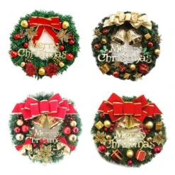 Kitcheniva Christmas Door Wreath Flowers With Deer 21 Kitcheniva Christmas Door Wreath Flowers With Deer -Northlight Shop 16942850651360 1