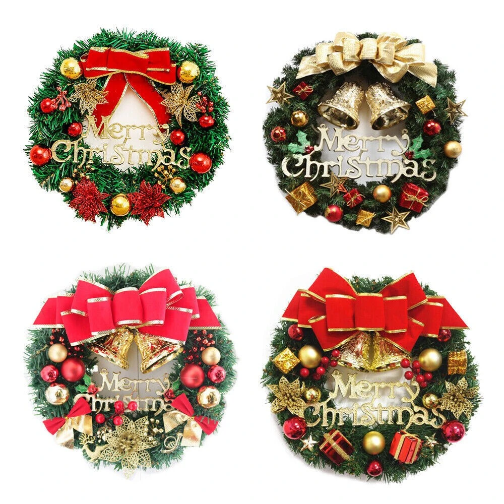 Kitcheniva Christmas Door Wreath Flowers With Deer 6 Kitcheniva Christmas Door Wreath Flowers With Deer - Image 4